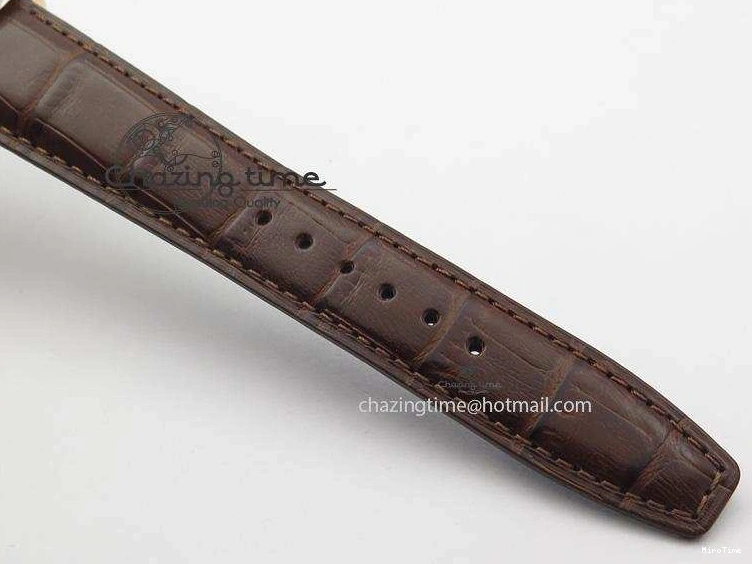 MIROTIME 1219 Unisex Portuguese Real PR RG IW500702 ZF 1:1 Best Edition On Brown Leather Strap A52010 V 7303